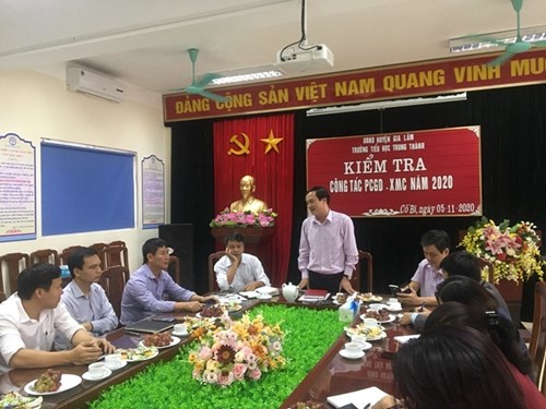 Kiểm tra công tác phổ cập giáo dục năm 2020